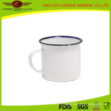 White Color Inside and out Side Enamel Mug